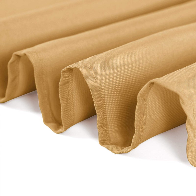 Cupuamon 108 inch Round Tablecloth Washable Polyester Table Cloth Decorative Table Cover for Wedding Party Dining Banquetï¼ˆ108 inch,Goldï¼‰ - Image 5